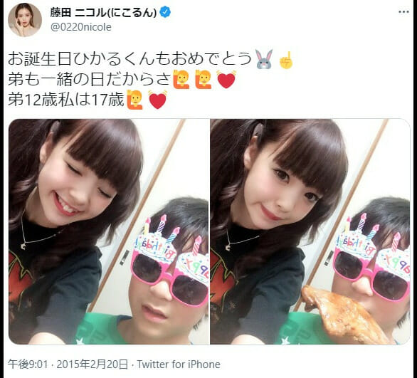 藤田ニコルの兄弟