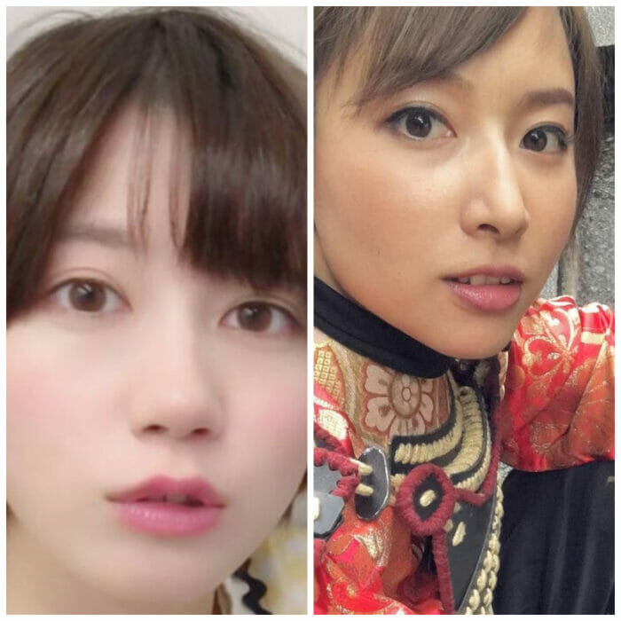 青柳美扇と北川景子が似てる