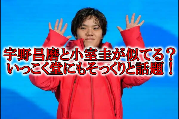 宇野昌磨と小室圭いっこく堂似てる