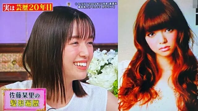 佐藤栞里の目が離れすぎ斜視