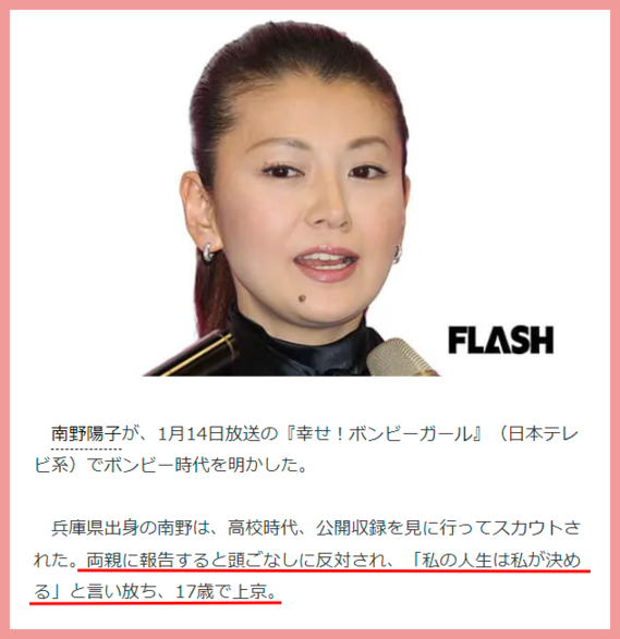 南野陽子と旦那の金田充史の離婚